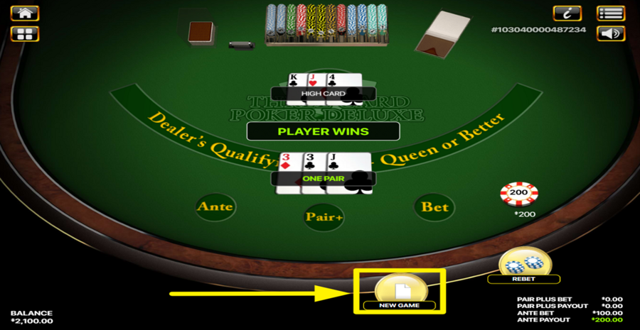 Three Card Poker Deluxe New Game