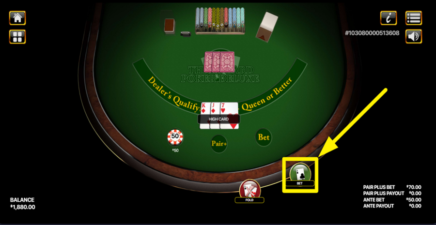 Three Card Poker Dual Bet