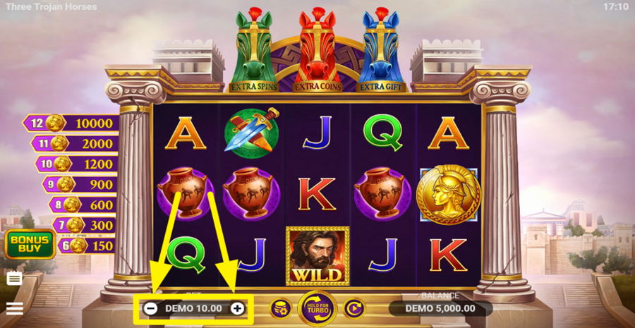 Three Trojan Horses Adjust Bet