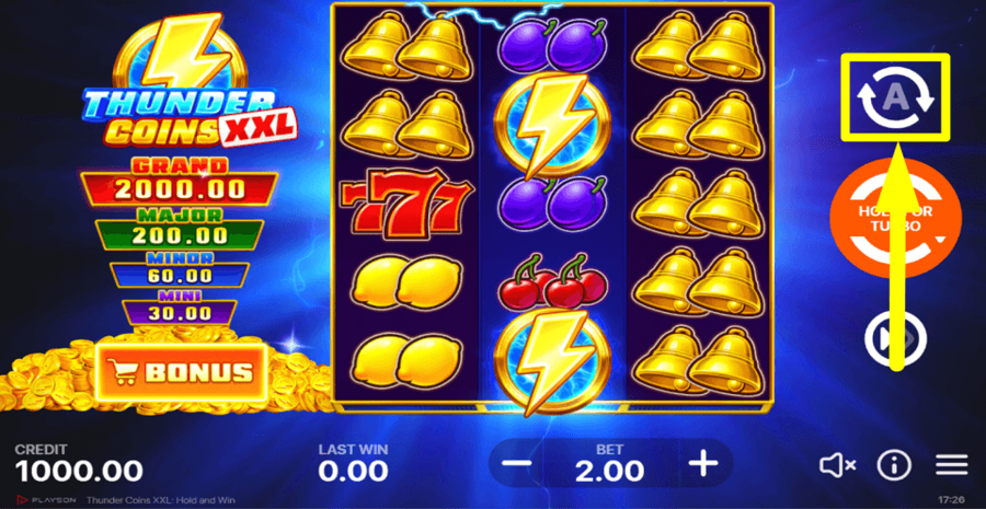 Thunder Coins Xxl Autoplay Feature