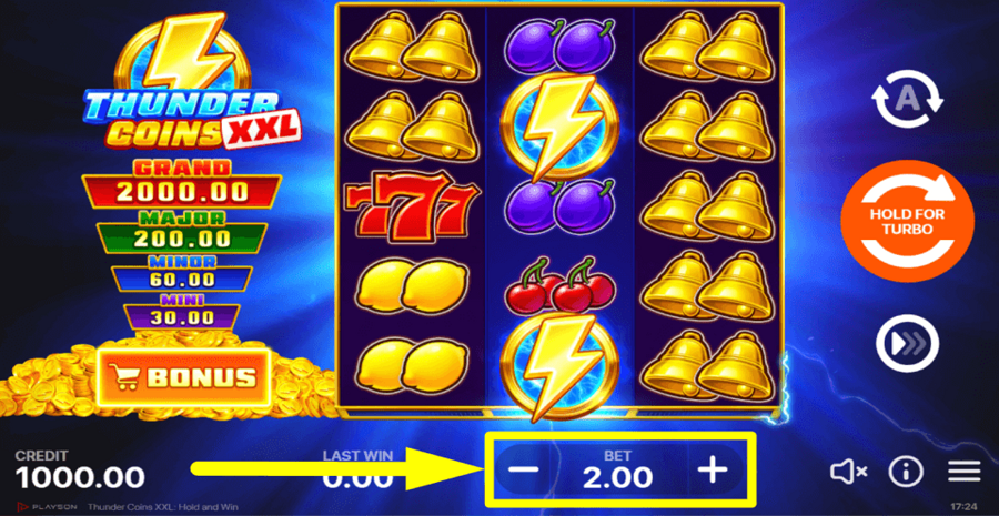 Thunder Coins Xxl Bet Value