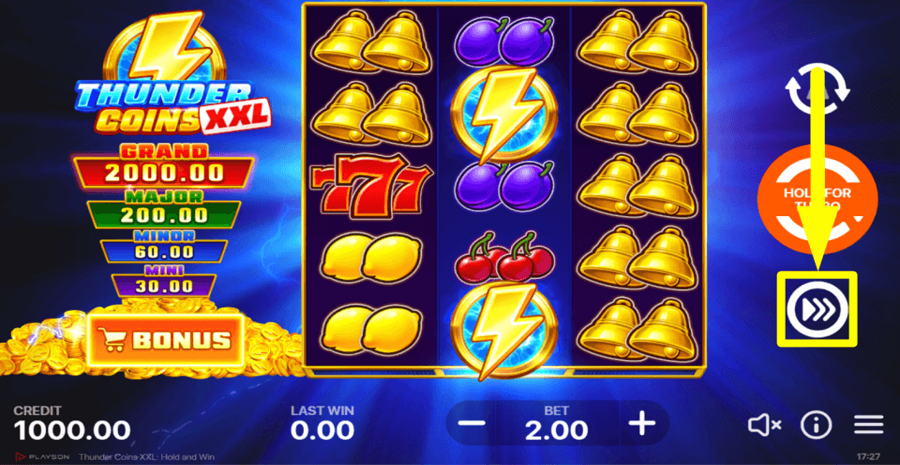 Thunder Coins Xxl Turbo Feature