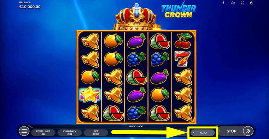Thunder Crown Autoplay Feature