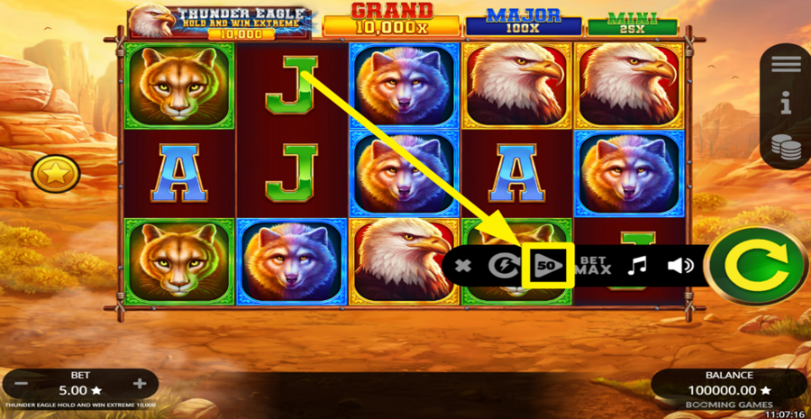 Thunder Eagle Hold And Win Extreme 10000 Autoplay