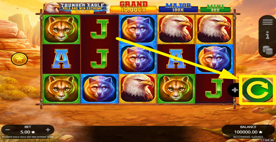 Thunder Eagle Hold And Win Extreme 10000 Spin