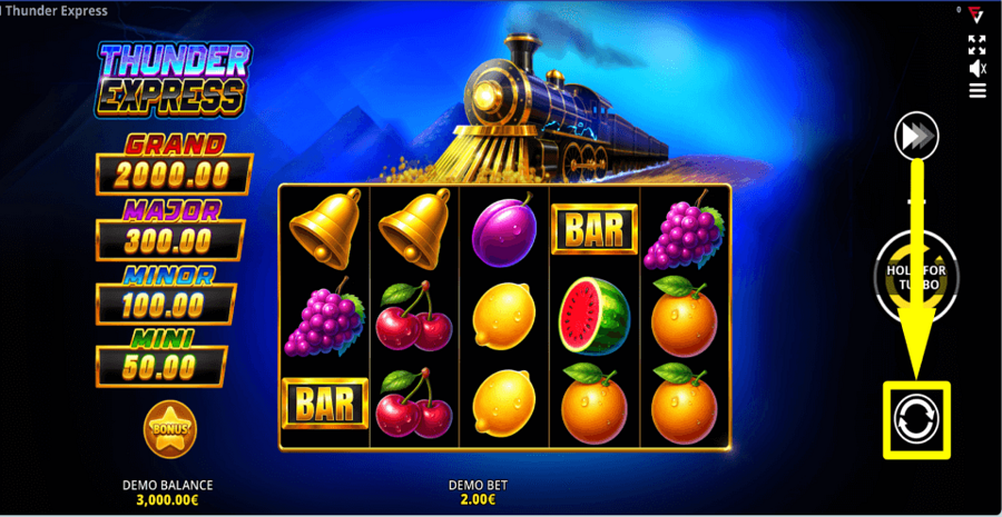 Thunder Express Running Wins Autoplay Feature