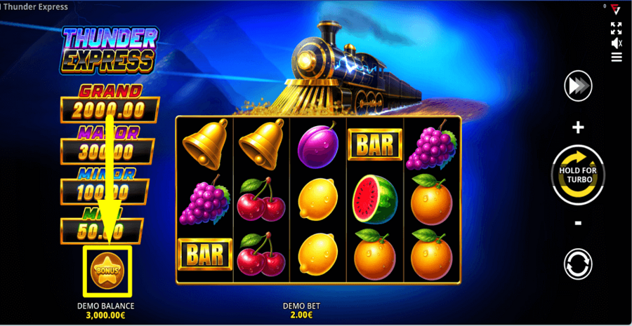 Thunder Express Running Wins Buy Feature