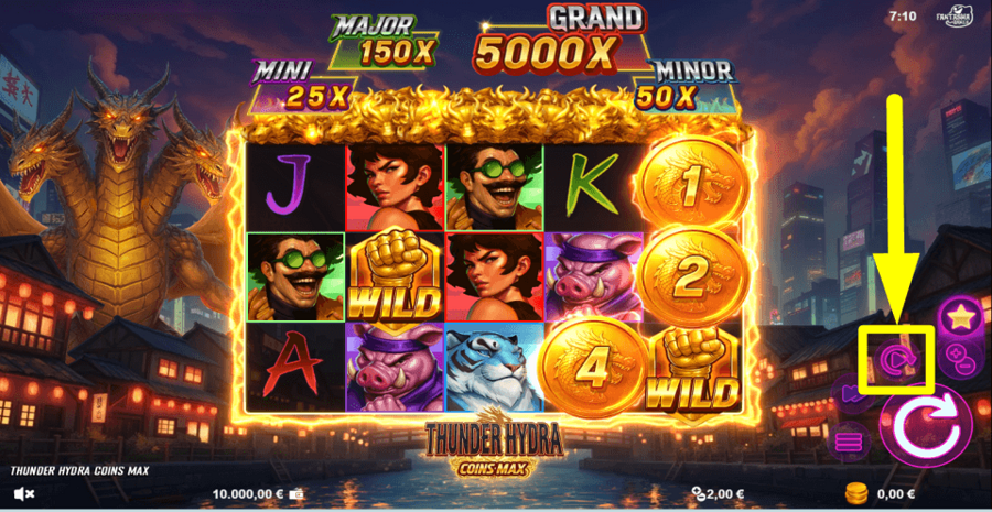 Thunder Hydra Coins Max Autoplay Feature
