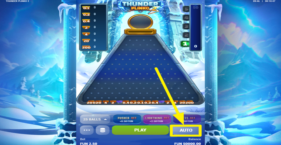 Thunder Plinko 2 Autoplay