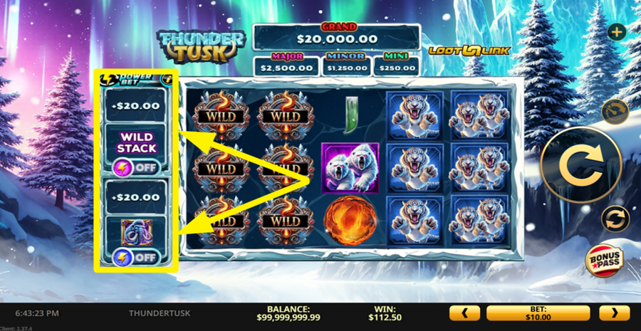 Thunder Tusk Power Bet