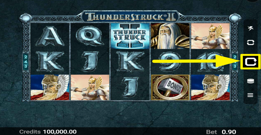 Thunderstruck Ii Spin Button