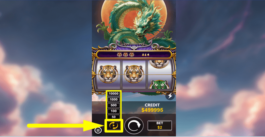 Tiger And Dragon Wild Autoplay Feature