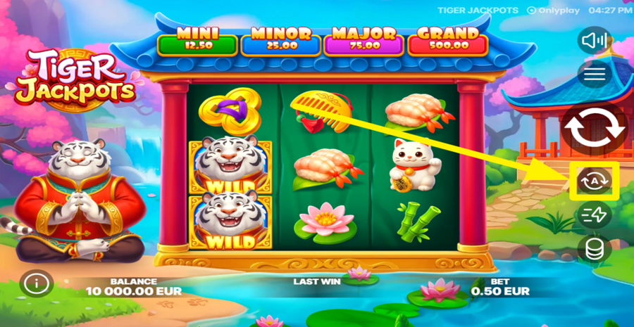 Tiger Jackpots Autoplay