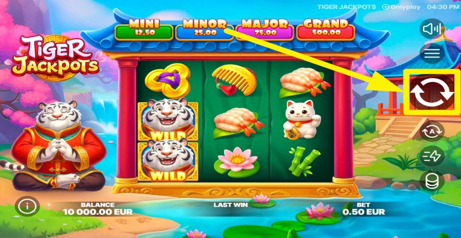 Tiger Jackpots Spin
