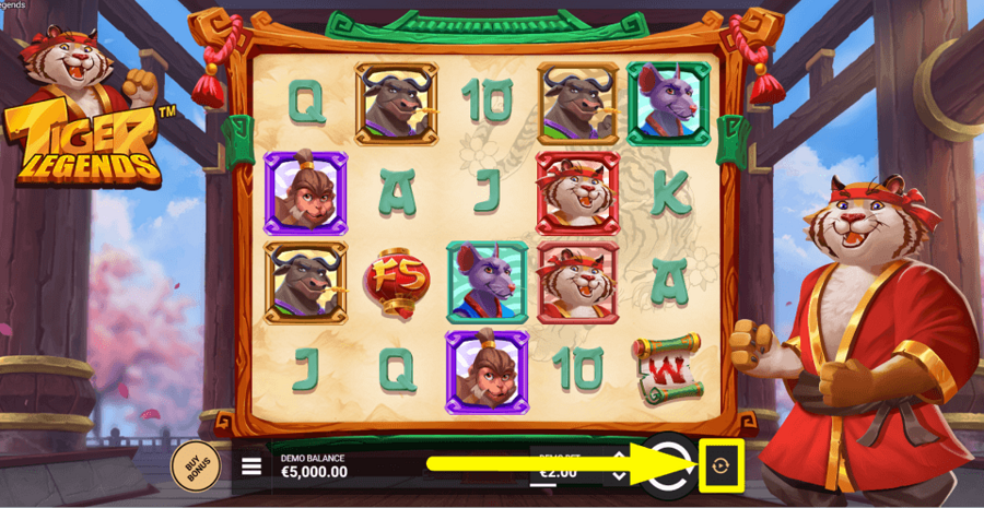 Tiger Legends Autoplay Feature