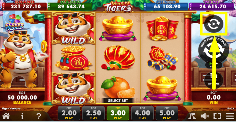 Tiger Ventura Autoplay Feature