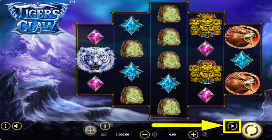 Tigers Claw Autoplay Feature