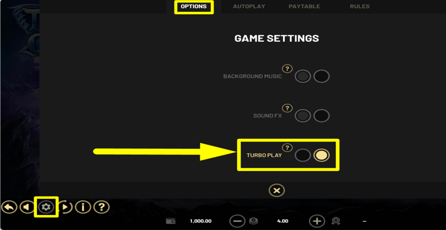 Tigers Claw Turbo Play Feature