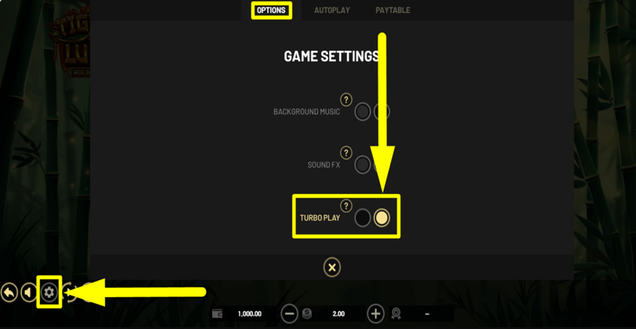Tigers Luck Hold And Win Turbo Play Feature