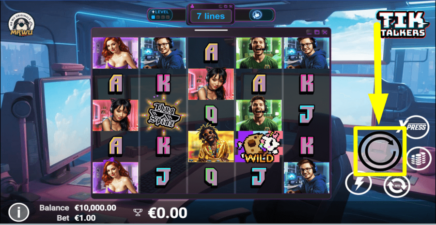 Tik Talkers Spin Button