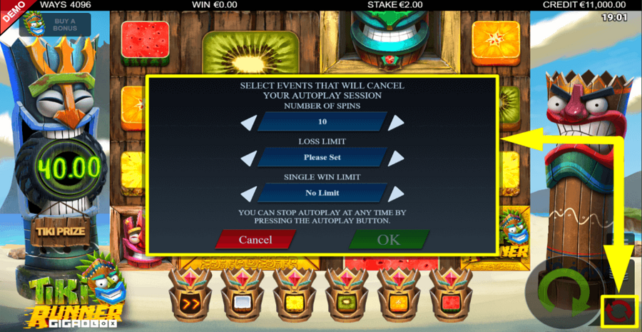 Tiki Runner Gigablox Autoplay Feature