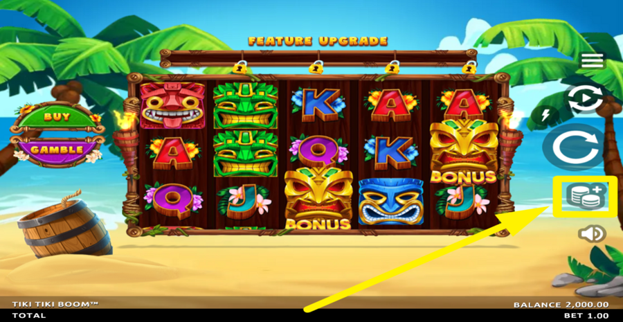 Tiki Tiki Boom Adjust Bet