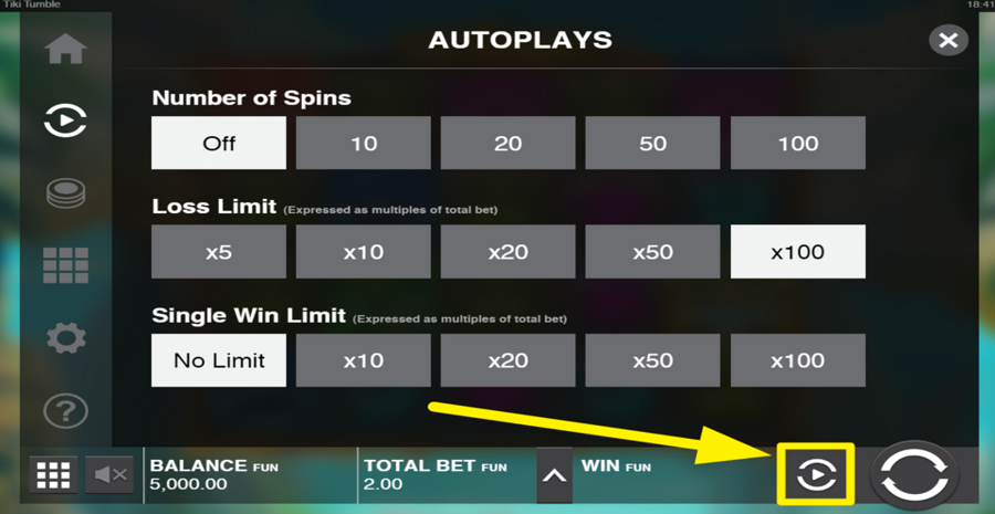 Tiki Tumble Autoplay