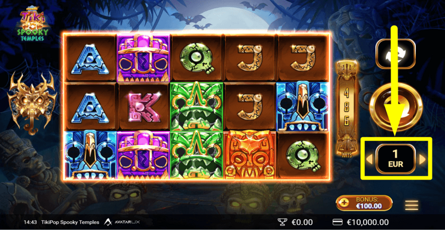 Tikipop Spooky Temples Bet Value