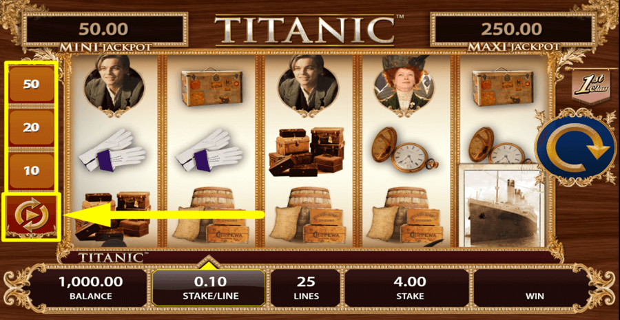 Titanic Autoplay Feature