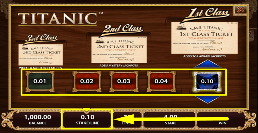 Titanic Bet Value