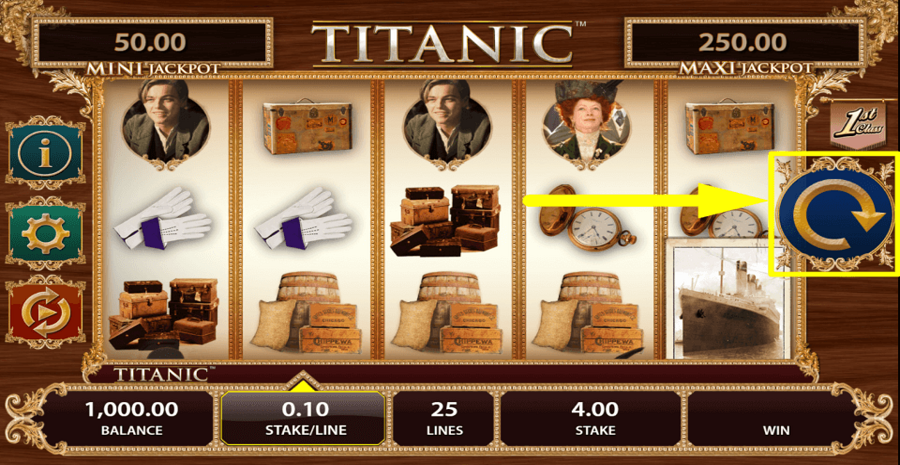 Titanic Spin Button