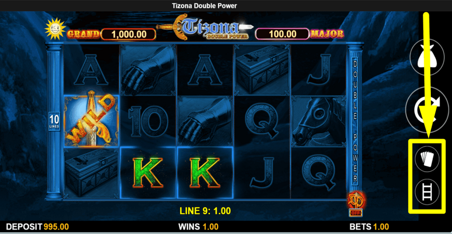 Tizona Double Power Gamble Feature