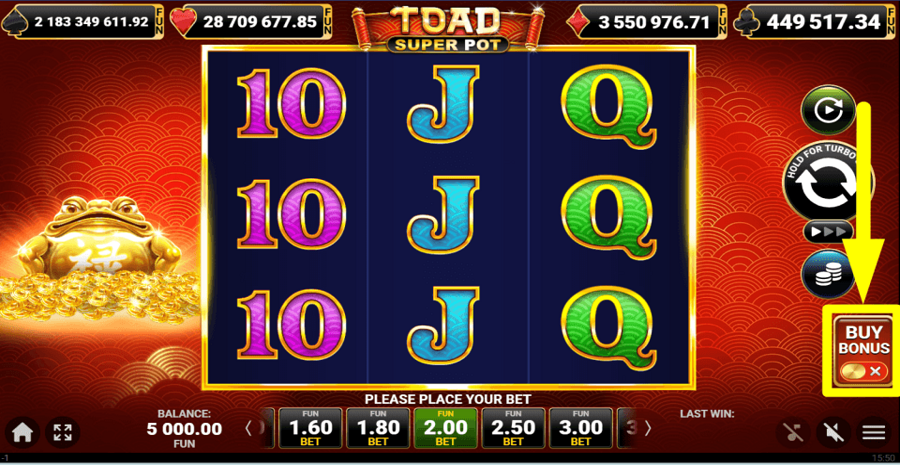 Toad Super Pot Buy Feature