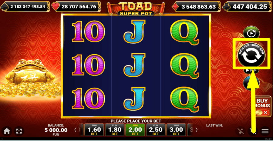 Toad Super Pot Spin Button