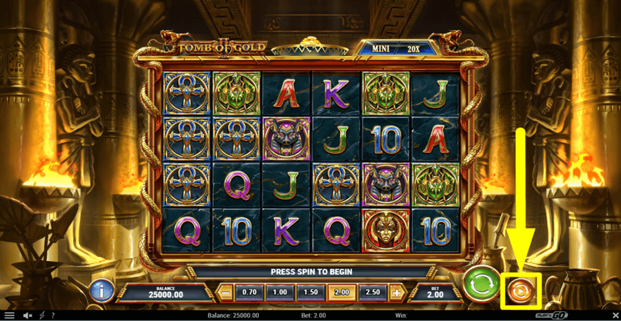 Tomb Of Gold 2 Autoplay Feature