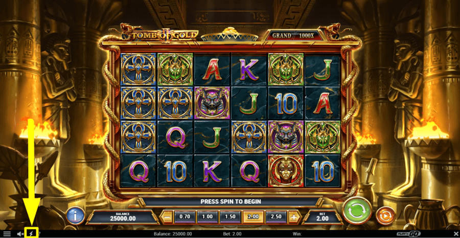 Tomb Of Gold 2 Turbo Feature