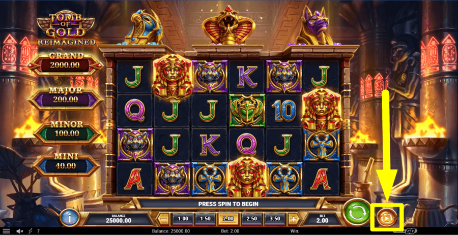 Tomb Of Gold Reimagined Autoplay Feature