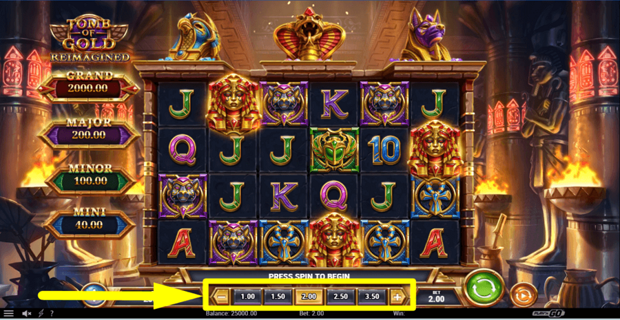 Tomb Of Gold Reimagined Bet Value