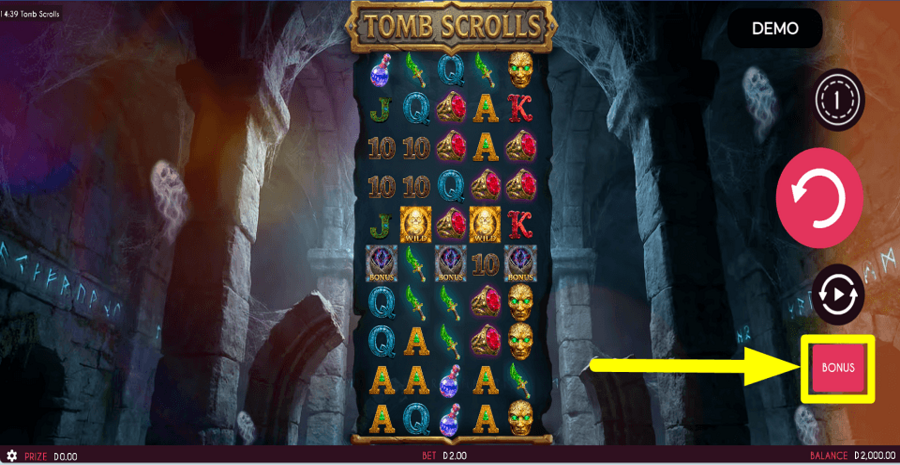 Tomb Scrolls Buy Feature