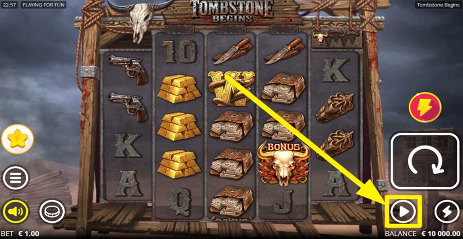 Tombstone Begins Autoplay