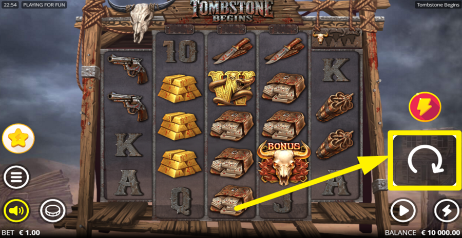 Tombstone Begins Spin