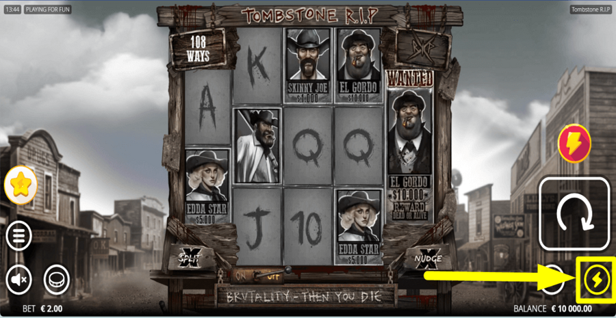 Tombstone Rip Turbo Feature