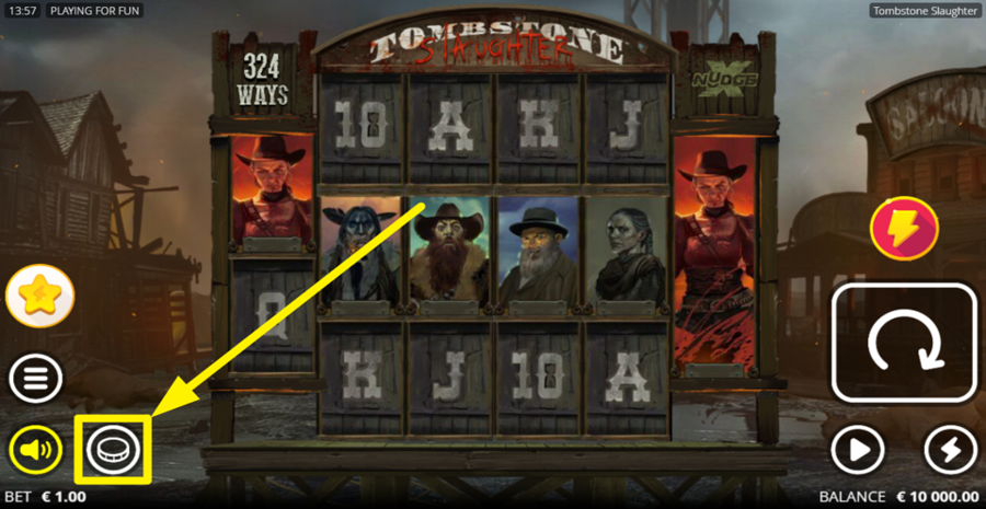 Tombstone Slaughter El Gordos Revenge Adjust Bet
