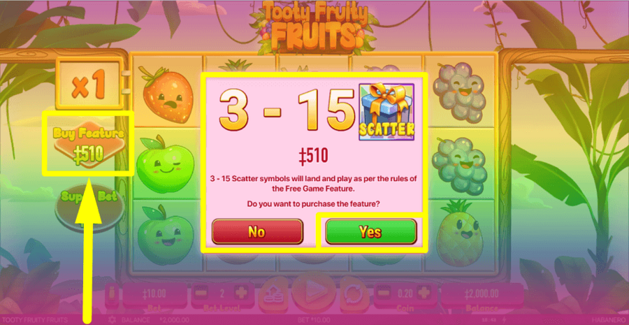 Tooty Fruity Fruits Slot Review, Bonuses & Free Play (96.7% RTP)