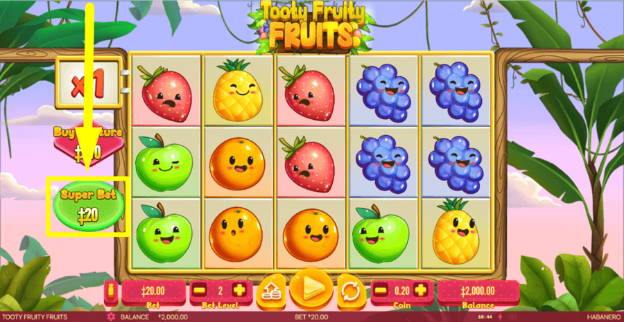 Tooty Fruity Fruits Slot Review, Bonuses & Free Play (96.7% RTP)