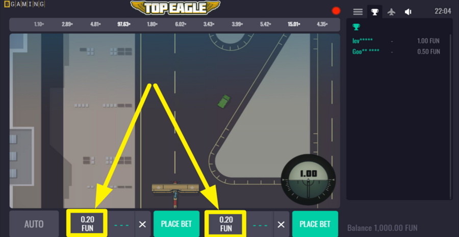 Top Eagle Choose Bet