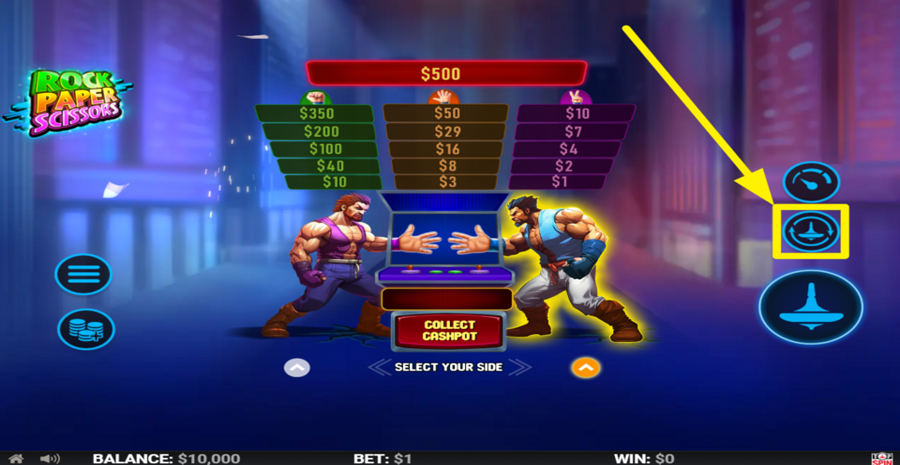 Topspin Games Rock Paper Scissors Autoplay