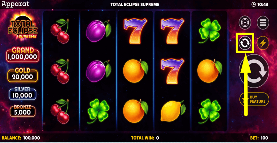 Total Eclipse Supreme Autoplay Feature