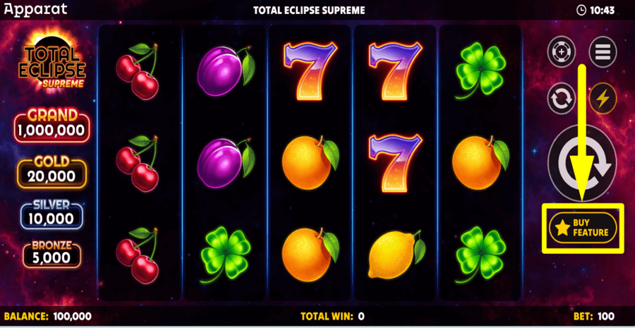 Total Eclipse Supreme Buy Feature