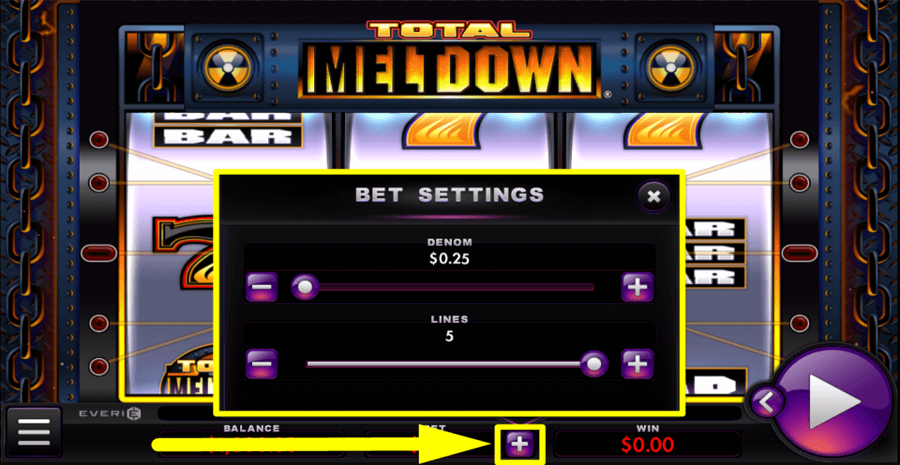 Total Meltdown Bet Value